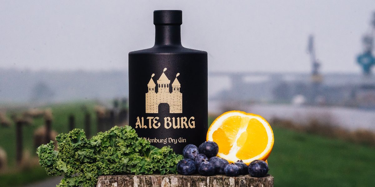 Alte Burg Dry Grin Flasche Hunte